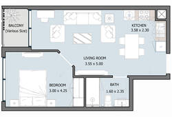 1 bedroom apartment